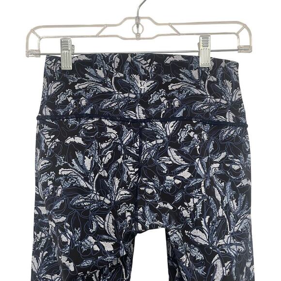 Lululemon Wunder Under Blue Black Capris - Picture 5 of 7